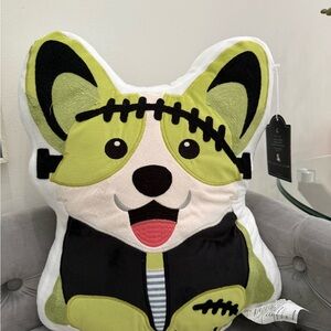 NWT Frankenstein Corgi Dog Halloween Pillow